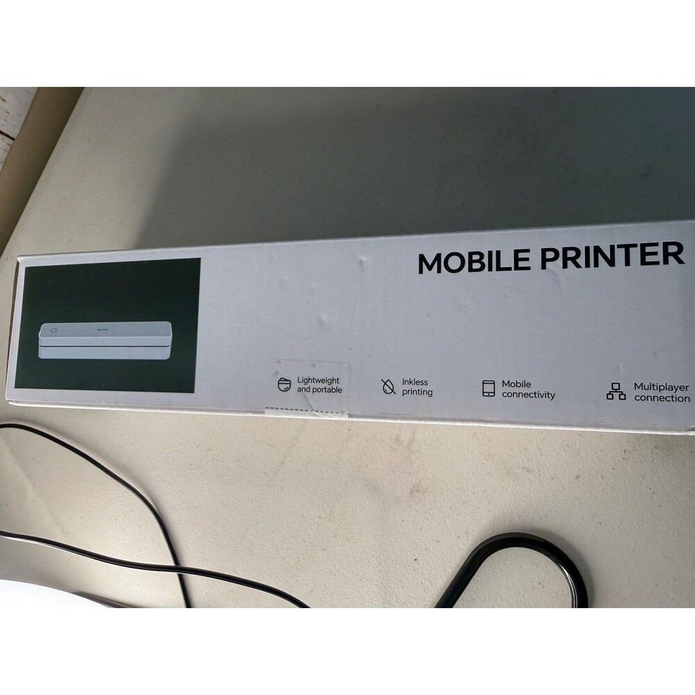 HPRT MT610 Pro Mobile Printer Wireless for Travel, Inkless Bluetooth Compact